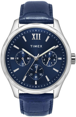TIMEX TW0TG7632 Blue Round Dial Quartz Analog Watch  - For Men