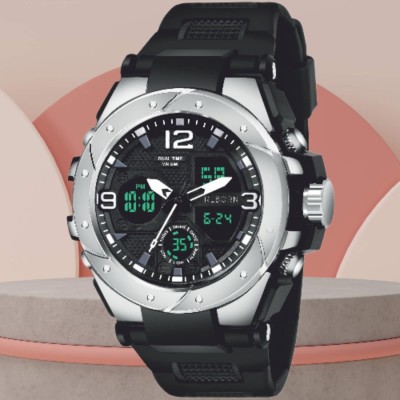 Reborn 9105 DUAL TIME Analog-Digital Watch  - For Men