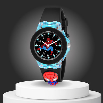 Scarter Stylish Black Dial Multicolor Light Analog Watch  - For Boys & Girls