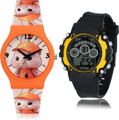 TIMETRANSELEVATE CM711-B6 Analog-Digital Watch  - For Boys