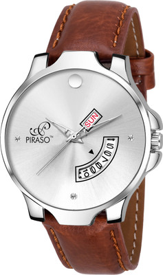 PIRASO 1140-SLVR Day & Date Display Analog Watch  - For Men