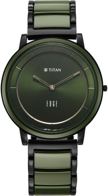 Titan Melange Titan Edge Melange Quartz Dark Green Round Dial Men's Watch / Analog Watch  - For Men