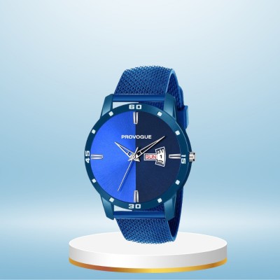 PROVOGUE PRVG-NB605 Day and Date Blue Mens Watch|Brand-Branded Wrist & Hands Watch|For Boys & Mens| Analog Watch  - For Men