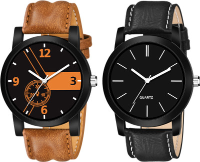 THENUREVENTERPRISE New Latest Designer Combo of 2 Analog Watch  - For Men
