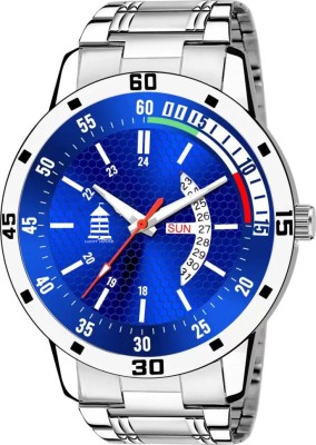 light house LT-144 New Trending Stainless Steel Day & Date Functioning Analog Watch For Men & Boys Analog Watch  - For Men