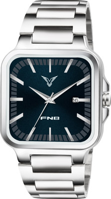 FNB FNB-2024-SBlk Elegant Series Square Analog Quartz For Men/Boys Analog Watch  - For Men
