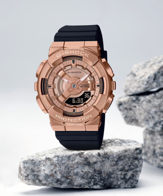 CASIO GM-S110PG-1ADR G-SHOCK Women Rose Gold Dial Resin Strap Analog-Digital Watch  - For Women