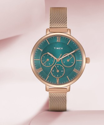 TIMEX Multifunction Green Dial Analog Watch  - For Women