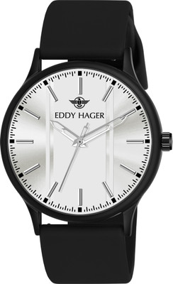EDDY HAGER EH-193-Silver Big Dial Analog Watch  - For Men