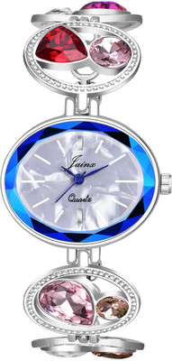 JAINX Mother of Pearl Dial Bracelet Chain Analog Watch  - For Women