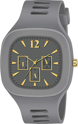 Om Collection Square Dial Analog Watches with Silicon Strap square analog watch Analog Watch  - For Boys