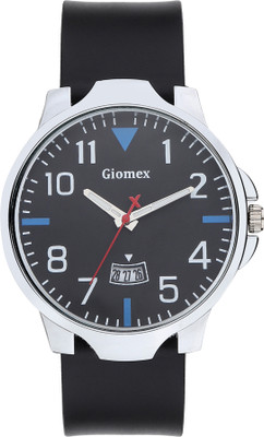 Giomex Giomex TMX002 Black Silicone Black Strap Premium Addition Analog Watch  - For Men