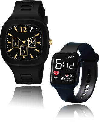 Brostin BR00786N Brostin Branded Best Stylish Different Attractive Young-Looking Pack Of 2 Analog-Digital Watch  - For Boys & Girls