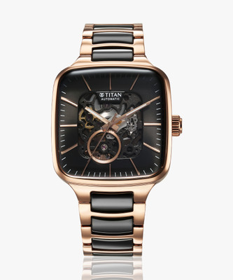 Titan Ceramic Fusion Automatic Ceramic Automatic Fusion Square Analog Watch  - For Men
