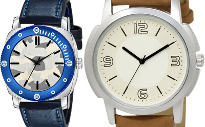 TVILLA White Big Digits TV-LR16 Analog Watch  - For Men