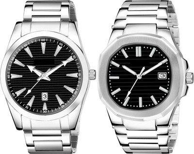TVILLA Black Dial Date Function MZ-LR148 Analog Watch  - For Men