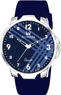 ARMADO AR-MH-1381448-Berry Blue Minimalist Slim | Silicon Strap | Smart Clip | Soft Silicon | Ideal for Boys Analog Watch  - For Men
