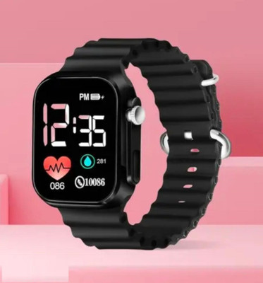 DSS COLLECTION Trendy Black Designer Strap Digital Watch for Unisex Kids Boys n Girls Digital Watch  - For Boys & Girls