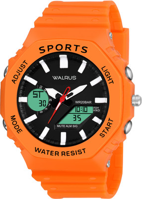 Walrus Walrus Orange Analog Digital Wrist Watch For Men Sports V Analog-Digital Watch  - For Men