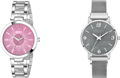 Comapct Entarprise MT-203_MT-227 New Trandy Girls Analog Classique Dial Silver Strap Quartz Watch Analog Watch  - For Girls