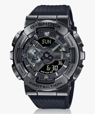 CASIO GM-110BB-1ADR G-SHOCK Black Ip Dial Resin Strap Analog-Digital Watch  - For Men