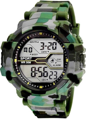 genzzz Military Green Army Analog-Digital Watch  - For Men & Women