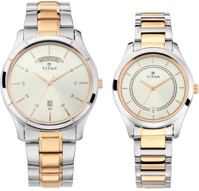 Titan Pair Bandhan Analog Watch  - For Men & Women