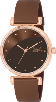 LOUIS DEVIN LD-CKL191-BRW Brown Silicone Strap Analog Watch  - For Women