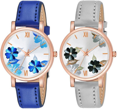 MAHAKAPI 61 FLOWER 3 COMBO Floral Flower Designed Fast Selling Wrist Analog Watch  - For Women