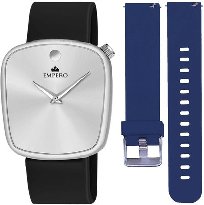 EMPERO EMPERO Square 1 Square Watch With (22mm) 2 Silicone Smartwatch Strap Combo Analog Watch  - For Men & Women