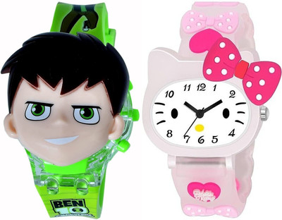 Napp mall BEN10COVER_pink Kitty analog New Trandy Digital Watch Digital Watch  - For Boys & Girls