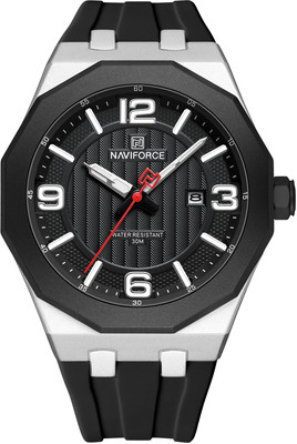 Alix Matte Black Dial With Black Silicon Strap Analog Watch  - For Men