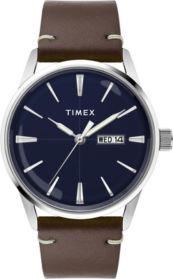 TIMEX TWEG25500 Blue Round Dial Quartz Analog Watch  - For Men