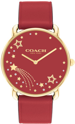 COACH Elliot Elliot Qtz Basic Red Round Dial Analog Watch  - For Women