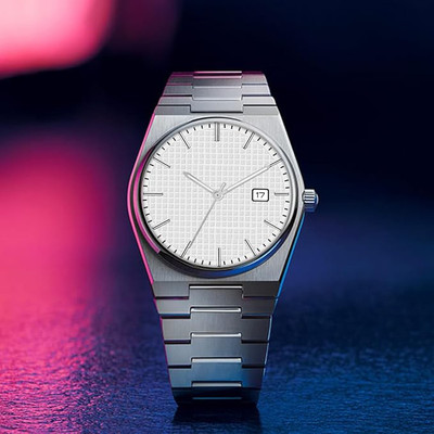 Romofy Classic Series Branded Premium Quality Date Functioning White Color Men Wrist Analog Watch  - For Men