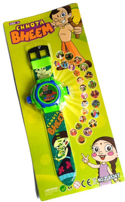 VISRAJ CREATIONS tch, Diwali, Birthday Return Gift, Best Digital Toy Watch for Boy's & Girl Chhota Bheem Watch 24 Images Digital Watch  - For Boys & Girls