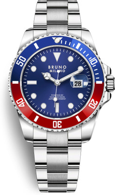 Bruno Milano Luxury Red Blue Stainless Steel Analog watch for Men Analog Watch  - For Men