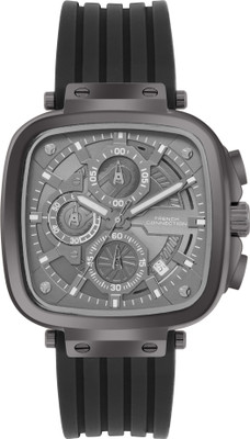French Connection Aegis Chronograph 2 Layer With Real Index. Dial Mineral Glass Analog Watch  - For Men