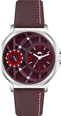 Loretta LT_46 Brown Color Leather Belt Colorblock Unique Round Dial Boys Analog Watch  - For Men