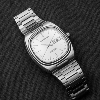 Americanviber AVM0032 Date Function Working Adjustable Chain Lock Premium Old Money Concept Analog Watch  - For Men