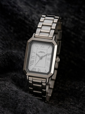 French Connection Vintage Collection Roman Number Silver Sunray Dial | Women's Silver Analog Watch Analog Watch  - For Women