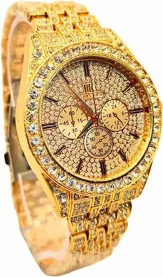 elivor SkeletonRound ELIVOR Men's Designer Analog Watch | Gold Fashion Timepiece Analog Watch  - For Men