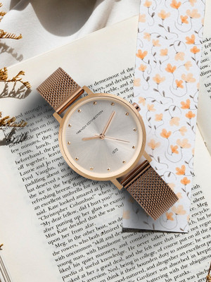 French Connection FCN00080G Silver Round Dial Analog Watch  - For Women