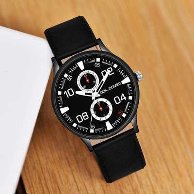 Doil Domec 229 Black Slim Series Analog Watch  - For Men