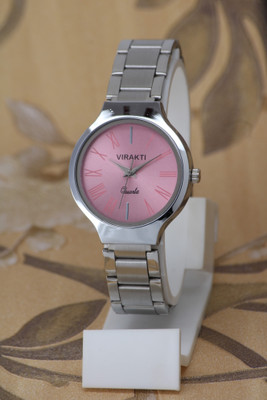 VIRAKTI Best Women Choice Round Colorful Dial Fancy Stainless Steel Belt Best Women Choice Round Colorful Dial Fancy Stainless Steel Belt Analog Watch  - For Girls