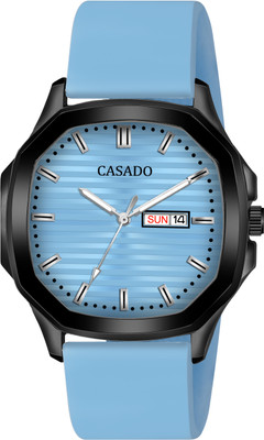 Casado Hexa Working Day & Date Series | Smart Watch Strap | 3D Cut Glass | Soft Silicon Hexa Working Day & Date Series | Smart Watch Strap | 3D Cut Glass | Soft Silicon Analog Watch  - For Men