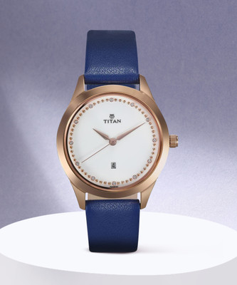 Titan NN2570WL02 LPURP Fashion Basics Analog Watch  - For Women