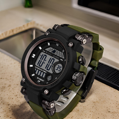 otage Polyurethane Premium Brand - A Digital Watch Shockproof Multi-Functional Digital Watch  - For Men