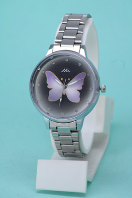 ZANZEER High Quality Fancy Solid Designer Shine Round Dial Stainless Steel Belt High Quality Fancy Solid Designer Shine Round Dial Stainless Steel Belt Analog Watch  - For Women