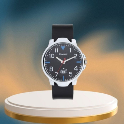 Giomex Designer TMX002 Black Silicone Black Strap Analog Watch Analog Watch  - For Men